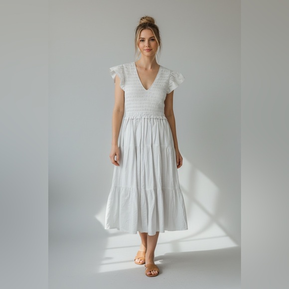 NWT Tuckernuck O.P.T. Phoebe linen and cotton dress NWT - Picture 3 of 10